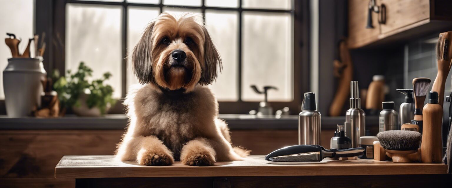 Dog grooming at home